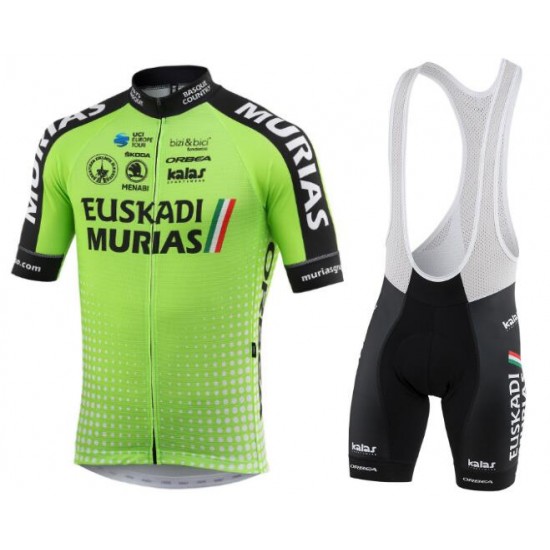 EUSKADI MURIAS 2018 TEAM Fietskleding Set Wielershirt Korte Mouw+Korte Fietsbroeken Bib EUSKADI MURIAS 2018 TEAM Fietskleding Set Wielershirt Korte Mouw+Korte Fietsbroeken Bib