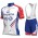 GROUPAMA-FDJ 2018 Fietskleding Set Wielershirt Korte Mouw+Korte Fietsbroeken Bib