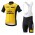 LottoNL-Jumbo 2018 Fietskleding Set Wielershirt Korte Mouw+Korte Fietsbroeken Bib