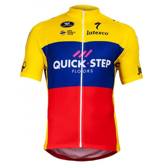 Quick Step Floors Ecuadorian Champion 2018 Wielershirt Korte Mouw