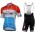 Quick Step Floors 2018 Luxembourg Champion Fietskleding Set Wielershirt Korte Mouw+Korte Fietsbroeken Bib