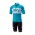 TEAM SKY 2018 Blauw Fietskleding Set Wielershirt Korte Mouwen+Korte Fietsbroeken