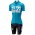 Team Sky 2018 Dame Blauw Fietskleding Set Wielershirt Korte Mouw+Korte Fietsbroeken