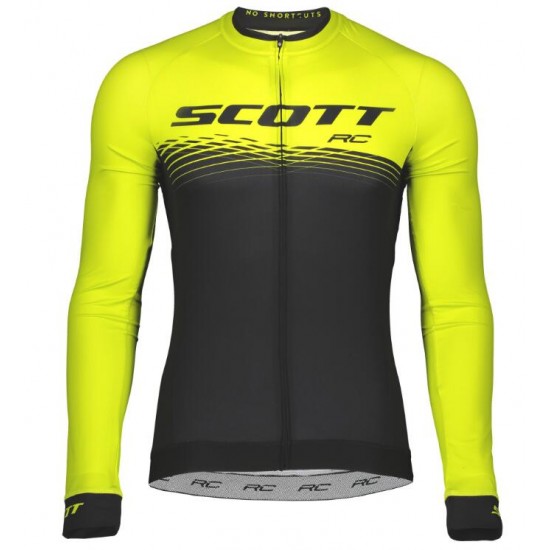 SCOTT RC PRO Wielershirt Lange Mouw Sulphur Yellow/Black