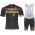 Scott Sram 2018 Zwart Fietskleding Set Wielershirt Korte Mouw+Korte Fietsbroeken Bib