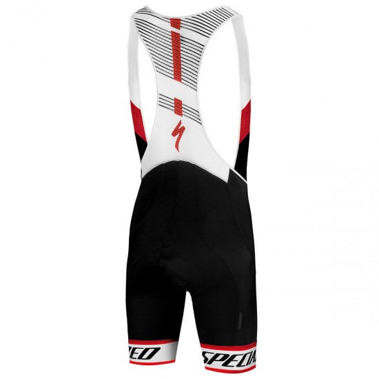 Specialized SL Elite-Wit Rood Korte Fietsbroeken Bib
