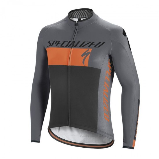 Specialized Element RBX Comp Logo-Oranje M/L Wielershirt Lange Mouw