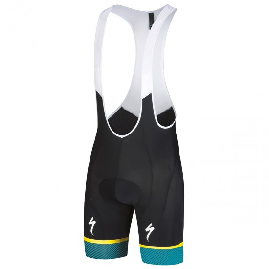 Specialized RBX Comp Logo-Blauw Geel Korte Fietsbroeken Bib