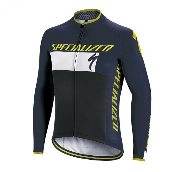 Specialized Element RBX Comp Logo-Blauw M/L Wielershirt Lange Mouw