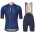 Vuelta Espana 2018 Km Cero Fietskleding Set Wielershirt Korte Mouw+Korte Fietsbroeken Bib