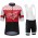 2017 Morvelo Nauty Nth Fietskleding Set Fietsshirt Met Korte Mouwen+Korte Koersbroek Rood
