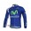 Movistar Teams Wielershirts Lange Mouwen Blauw