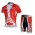 Nalini Pro Team Wielerkleding Set Wielershirts Korte+Korte Fietsbroeken Rood