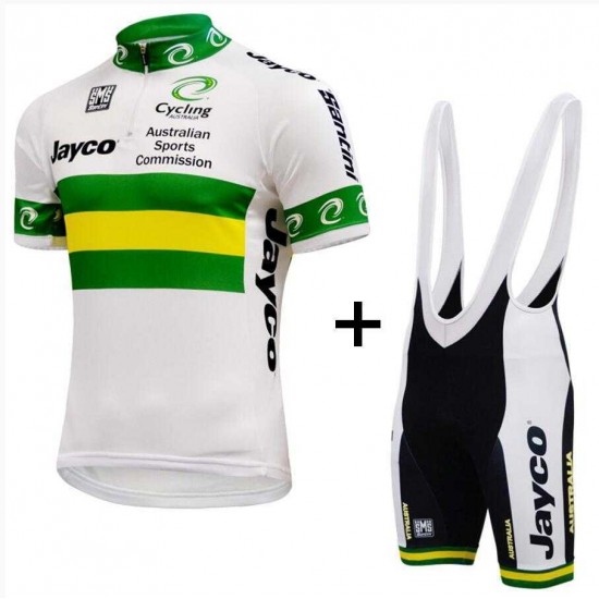 2016 NAZIONALE AUSTRALIANA Fietskleding Set Fietsshirt Met Korte Mouwen+Korte Koersbroek