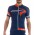 2016 Pinarello Wielershirt Korte Mouw Rood Blauw