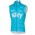 2017 Sky Fietskleding Wielershirt Zonder Mouwen Blauw