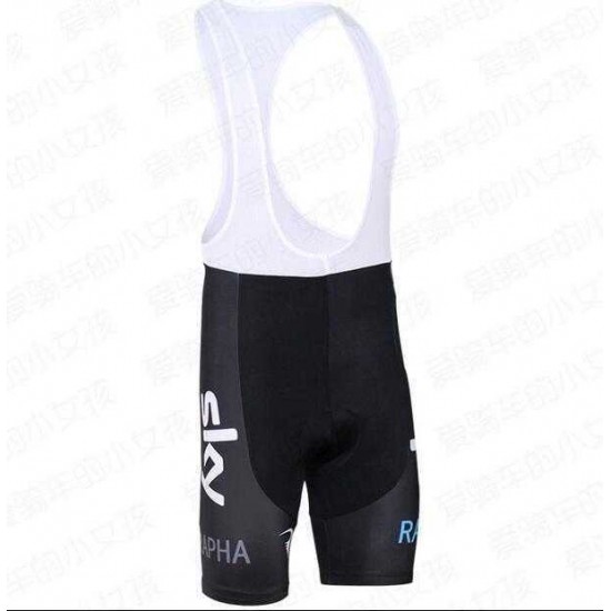2016 SKY Pro Wielershirt Bib Fietsbroek Korte Wit