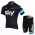 2013 Teams Sky Fietskleding Wielershirts Korte Mouw+Fietsbroekje Zwart Blauw