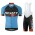 2015 Scott RC Pro Zwart-Blauw Fietskleding Set Fietsshirt Met Korte Mouwen+Korte Koersbroek
