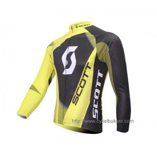 SCOTT RC Pro Wielershirt Lange Mouwen Groen Zwart