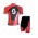 Scott RC Pro Wielerkleding Set Set Wielershirts Korte Mouw+Fietsbroek Rood Zwart I