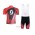 Scott RC Pro Fietskleding Set Fietsshirt Met Korte Mouwen+Korte Koersbroek Rood Zwart II