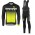 2016-2017 Nalini Fietskleding Wielershirt Lange Mouw+Lange Fietsbroeken Bib Geel