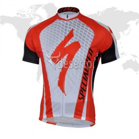 Specialized Outlet Wielershirt Met Korte Mouwen Wit Rood Zwart 2013